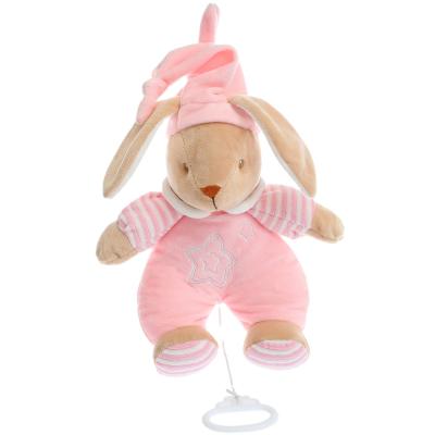 China Long Ear Plush Stuffed Plush Rabbit Bear Elephant Sleeping Soft Cute Musical Baby Doll Soporific Toy for sale