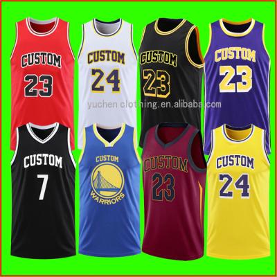 China Cheap High Quality Basketball Antibacterial Mesh Blank Basket Ball Jersey Uniform For Basketball Training Wear Customized Team Name for sale