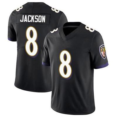 China Antibacterial Customize Baltimore Stitched Jerseys 8 Lamar Jackson American Football 48 Patrick Queen Custom Embroidery Rugby Sportswear for sale