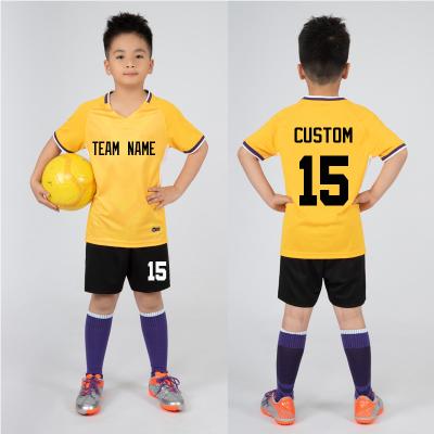 China Quick-drying customized fashion youth soccer jersey kids soccer jersey for sale soccer jersey for sale