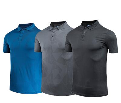 China Slim Fit Shirt Collar Anti-Wrinkle Support Mens Polo Gym Fitness Fitness High Quality Polo Shirt Latest Design for sale