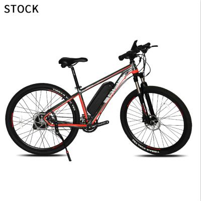 China 2021 Standard Electric Mountain Bike Full Suspension 48v 350w 500w Power Lithium Hidden Removable Battery 26 Inch Big Electric Bike for sale