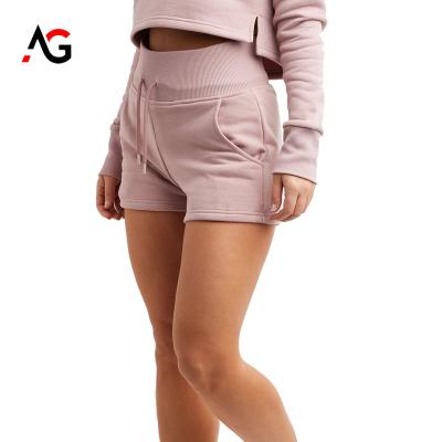 China Anti-wrinkle Women's Abbreviations Workout Wear High Ribbed Belt Simple White for sale