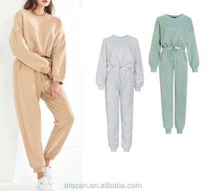 China Wholesale Custom Wholesale QUICK DRY Women's Long Oversized Sweatshirt and Tracksuit Tracksuit Women Sweater Tracksuit for sale