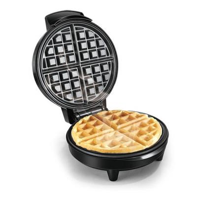 China Stainless Steel Adjustable Round Iron Household Thermostat Automatic Belgian Mini Waffle Maker for sale