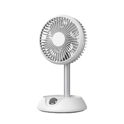 China Long Working Time Foldable Telescopic Rechargeable Stand Foldable Electric Table Fans for sale