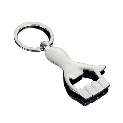 China Creative Key Ring Beer Shape Bottle Opener Logo Keychain Custom Dual Use Capsule for sale