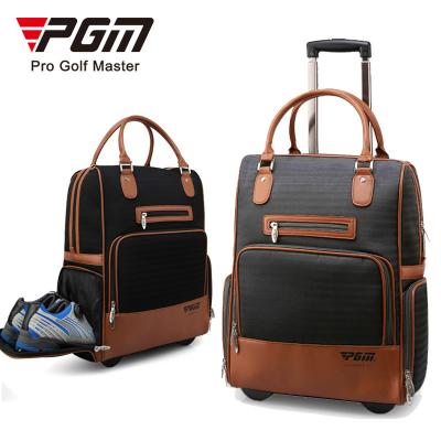 China Outdoor Golf Activity PGM Mute Wheel Cart Golf Wheeled Duffle Bag for sale