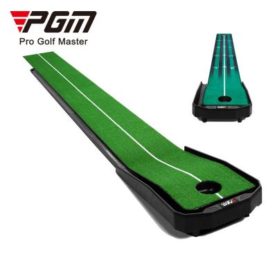 China PGM Ride-Resistant Slope Adjustable Indoor Golf Putting Mat Trainer With Automatic Ball Return Track for sale