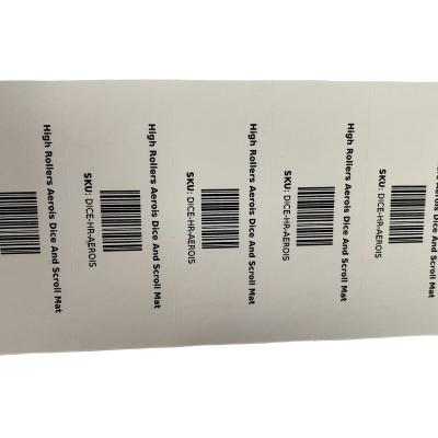 China Waterproof Wholesale Environmental Friendly Sticker Barcode Label Removable Protection Product Label for sale