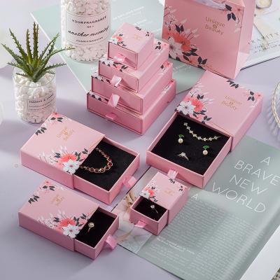 China High End Luxury Custom Travel Jewelry Box Packaging Display Organizer Holder With Storage for sale