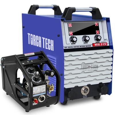 China Industrial Metal Welding Dual Voltage 220/380V MIG 315 Portable Industrial Welder CO2 Gas Shield Welding Machine MIG315 Amper For Thin Plate for sale