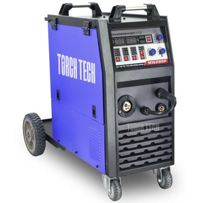 China Aluminum Welding Machine MIG Welding Machine Double Pulse Heavy Duty Aluminum Welding Machine With Paddle MIG280P soldador mig de aluminio for sale