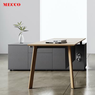 China New Design Nordic Desk Office Chair Storage Comfortable Modern Executive Office Set Office Desk Boss Table for sale