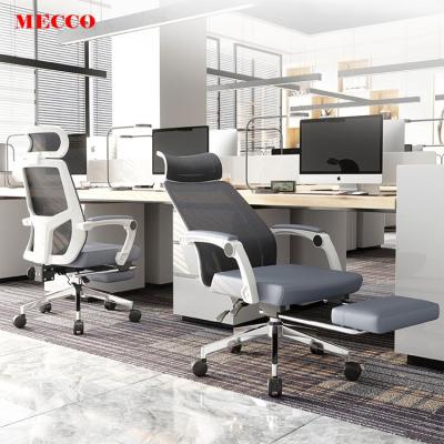 China Modern Modern Staff Office Chair Executive Rotation Chair For Office With Footrest Mesh for sale