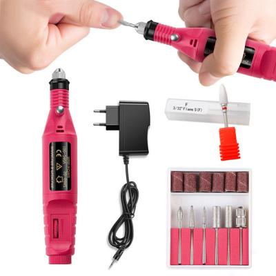 China Hot Selling ABS 1 Set Professional Electric Nail Drill Machine Manicure Drill Set Equipment Tools for sale