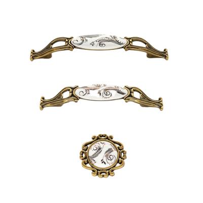 China Wholesale high quality EUROPEAN drawer door handles zinc alloy ceramic handles from china for sale