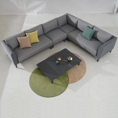 China Modern outdoor furniture ALU. Garden Sofa Frame and Water Resistant Canvas Cover Sets for sale