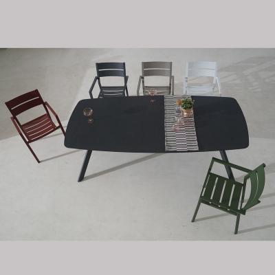 China Fashion Furniture Durable Outdoor Modern Metal Seven Chair Aluminum Set Patio for sale