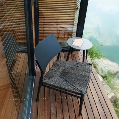 China New Design Durable Outdoor Bistro Garden Patio Aluminum Chairs And Side Table Set for sale