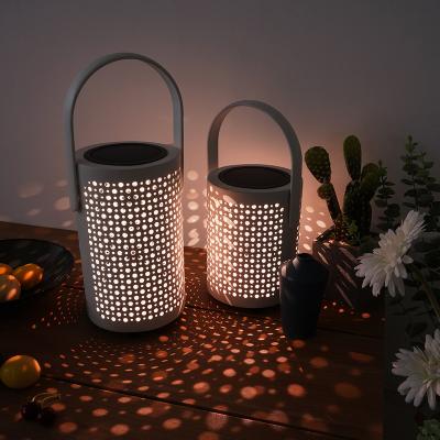 China Simple modern modern Alu outdoor furniture yard. Solar lamp with handle for sale