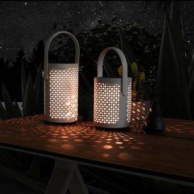 China Contemporary Outdoor Courtyard Alu Furniture. Solar lamp with handle for sale