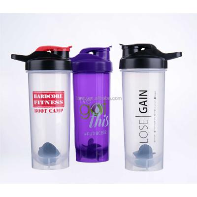 China Stocked classic design bpa free gym sports protein water bottle custom maker for sale