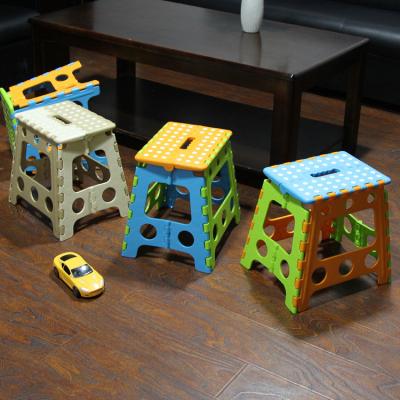 China Modern Portable Plastic Kids Plastic Folding Stool With Non-slip Surface for sale