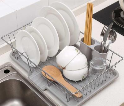 China Viable Hot Selling Stainless Steel Kitchen Dish Storage Rack Dish Rack Stainless Steel Kitchen Dish Drying Rack for sale