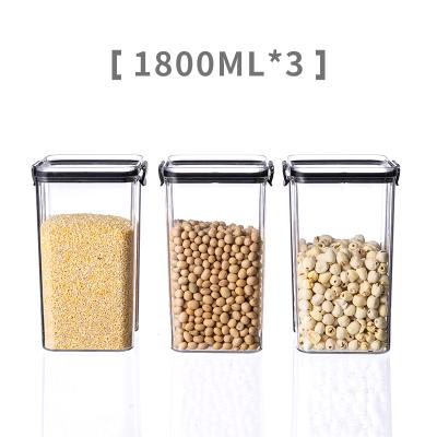 China Direct Selling Viable Kitchen Factory Dry Food Storage Box With Lids for sale