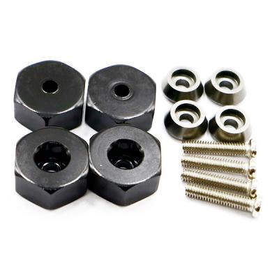 China RC Hobby 4PCS 5mm To 12mm Metal Combiner Wheel Hub Hex Adapter For WPL C14 C24 B14 B24 B16 B36 RC Car Upgrade Parts for sale