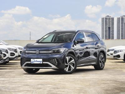 中国 ID6 ロング エンドアランス バージョン ライト PRO SUV ブルー外装色と左方向 販売のため