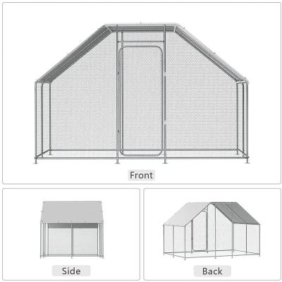 China Easily Install Movable Chicken Run Enclosure Poultry Dog Rabbit Hen Cage Metal for sale