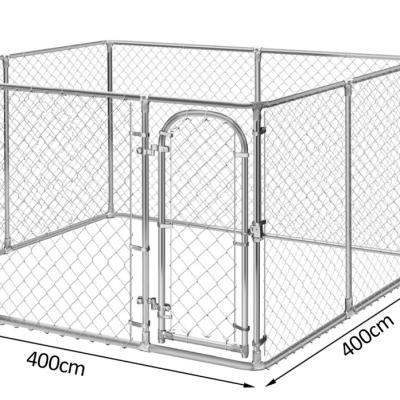 China Sustainable 10X10x6 galvanized large dog kennel /dog racing kennel manufacturer/metal animal cages for sale