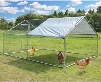 China Easily install 2mX3mX4m metal large chicken cage run/outdoor chicken rabbit run house for sale