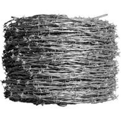 China Used In Military Galvanized Barbed Wire 14 Gauge Barbed Wire Price Per Roll for sale