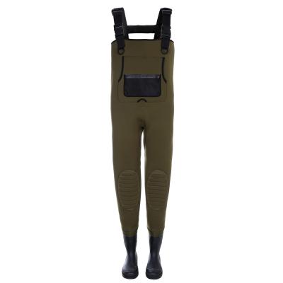 China NBCW029 Unisex Waterproof Neoprene Bootfooted Waders For Hunting Fishing for sale