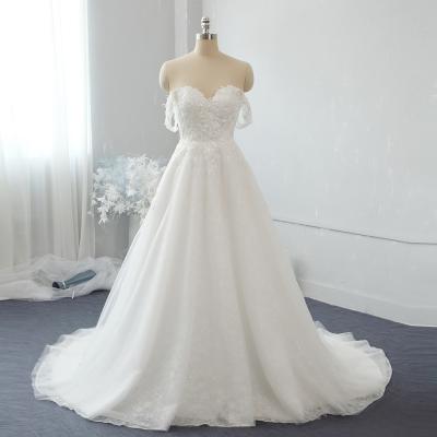 China Sexy Illusion Design Tulle A Line Lace Wedding Dresses Online Sale for sale