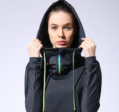 China 2019 Breathable Hot Fitness And Yoga Wear Long Sleeve Girl High Elastic Yoga Coat Women's Gym Wear for sale