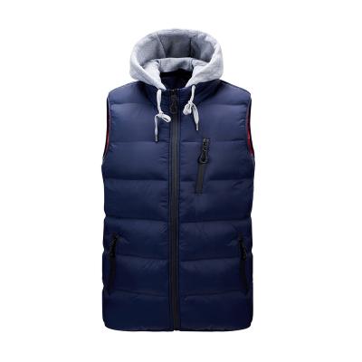 China New Fashion Plus Size Men's Jacket Winter Filling Sleeveless Stripper Invest Pockets Outer Jackets for sale