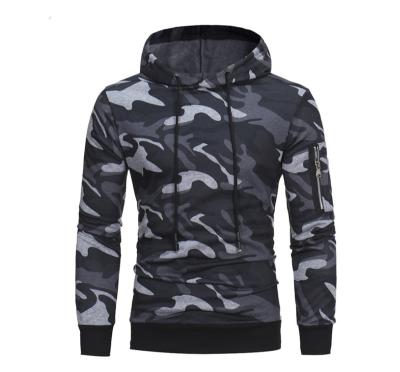 China Hot Selling Wholesale Mens Camouflage Hoodie Pullover Hoodie Breathable Sweatshirt for sale