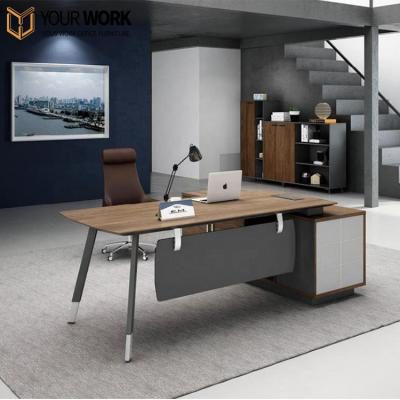 China Modern Executive L Shape Convertible Director Office Furniture Desk Table for sale