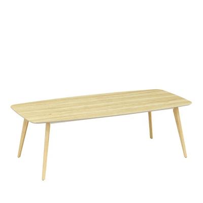 China Venue Extendable Warm Teak Meeting Conference Table Wood Modern Meeting Table Small for sale