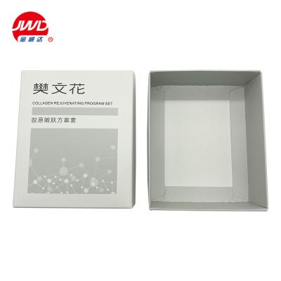 China Recycled Materials Cosmetic Hot Sale White Paper Paper Box Set Packaging for sale