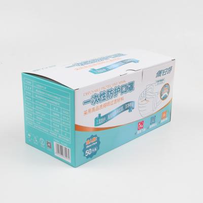 China Recycled Materials Wholesale OEM ODM Manufacturer Face Shield Mask Filter Paper Box for sale