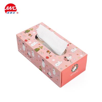 China Disposable High Quality Custom Logo Printed Wrap Facial Tissue Packaging Paper Box for sale