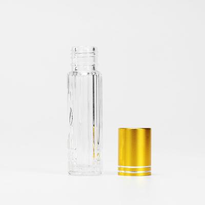 China Wholesale Custom Cosmetic Bottles 10ml Glass Perfume Bottle With Gold Plastic Cap for sale