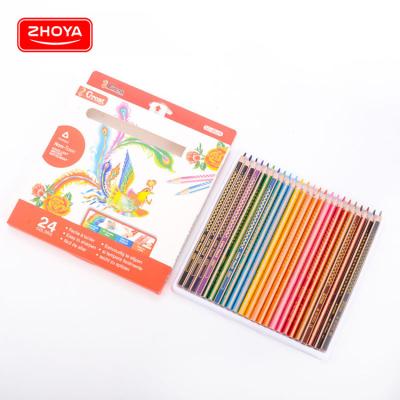 China Promotional Eco-friendly Pencil Wholesale Personalized Colored Pencils , 24 Color Painting Color Eco-friendly Pencils for sale