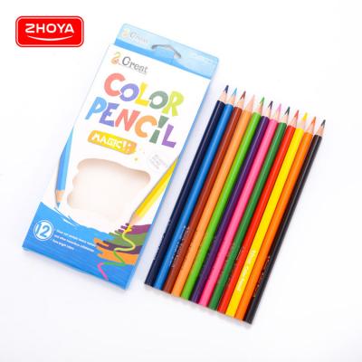 China Eco - Friendly Promotional Pencil High Grade Assorted Colored Pencils , Non - Toxic Professional Kids Drawing Pencil For School for sale