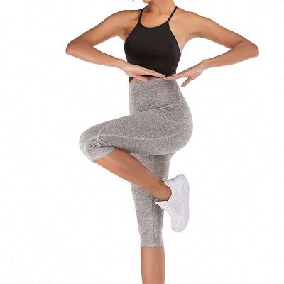 China 2022 New Women's Breathable Solid Color High Waist Cropped 3/4 Crop Capri Yoga Lounge Leisure Pants Gaiters Sweatpants For Pregnant Women for sale